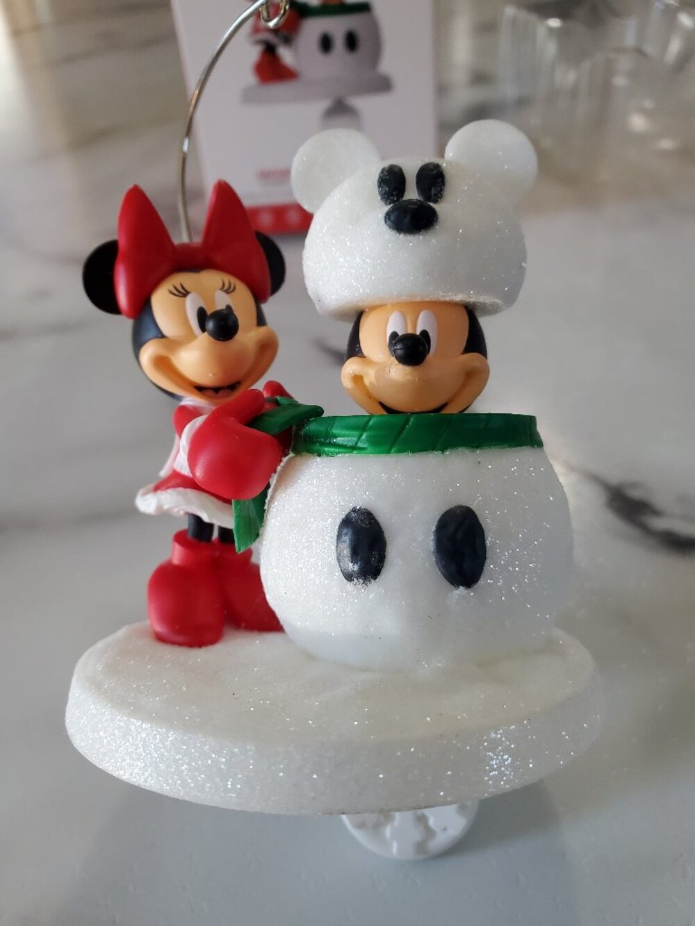 Hallmark Keepsake 2017 Disney Snowmouse Surprise Mickey Minnie Mouse Ornament